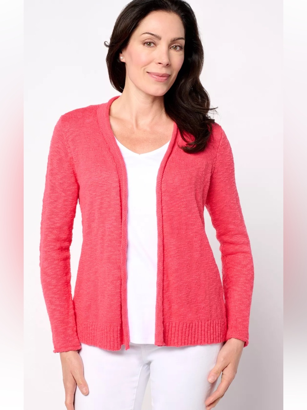 Belle Beach by Kim Gravel Gotta Getaway 100% Cotton Open Cardigan